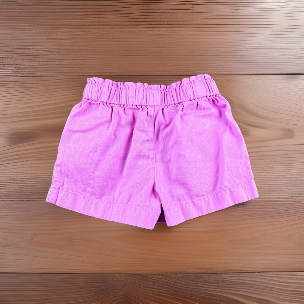 Crewcuts Girls Pink Cotton Shorts Size 5 Elastic Waist Pull On Summer Casual